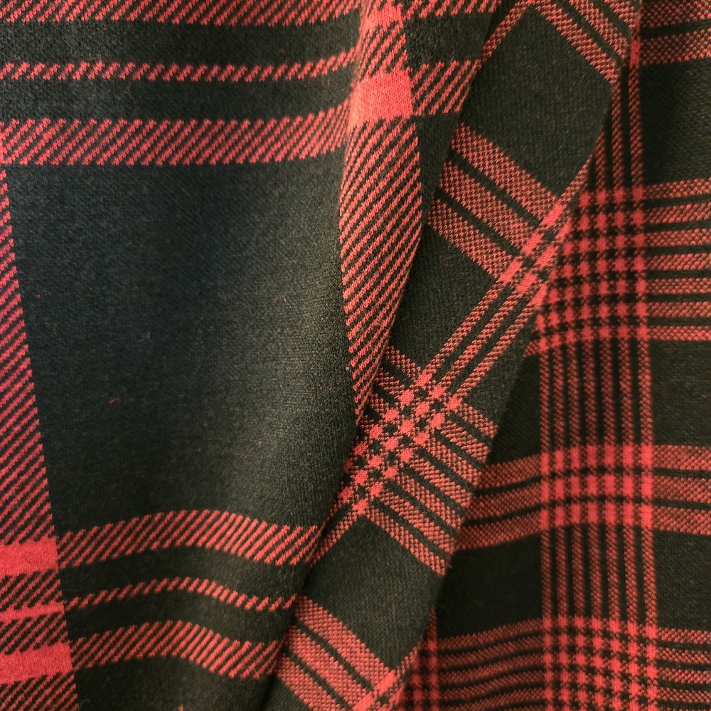 Tommy Hilfiger Black and Red Plaid Sheath Dress - Picture 4 of 5